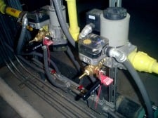 ACES installed these isolation valves (with red TAGS) on a (NEED FURNACE BRAND NAME/DESCRIPTION HERE)